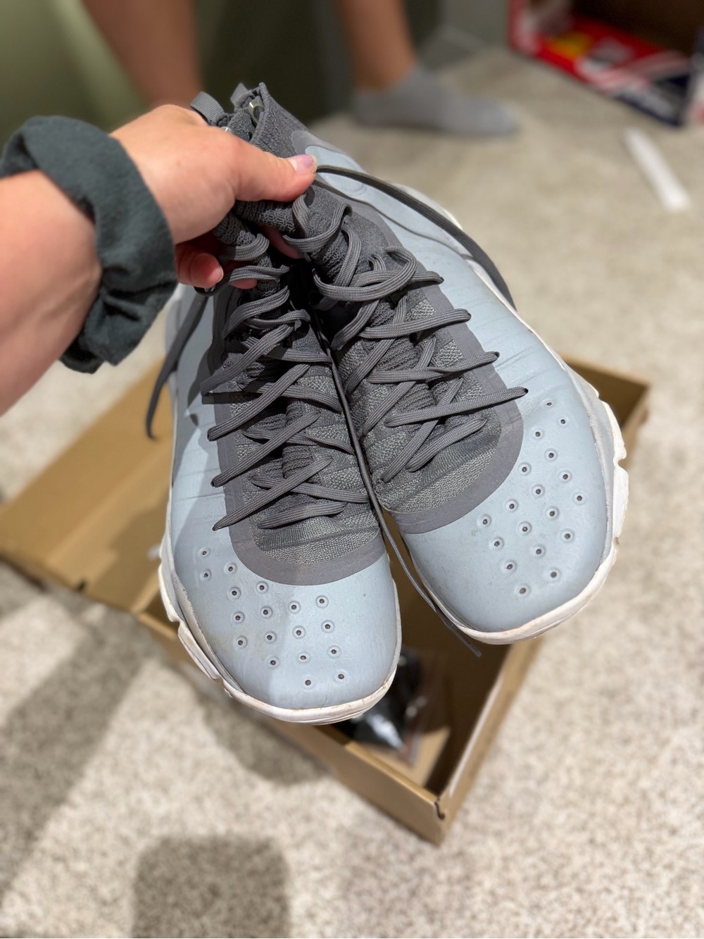 Under Armour Project Rock 1 (Black/Grey) – Size 11